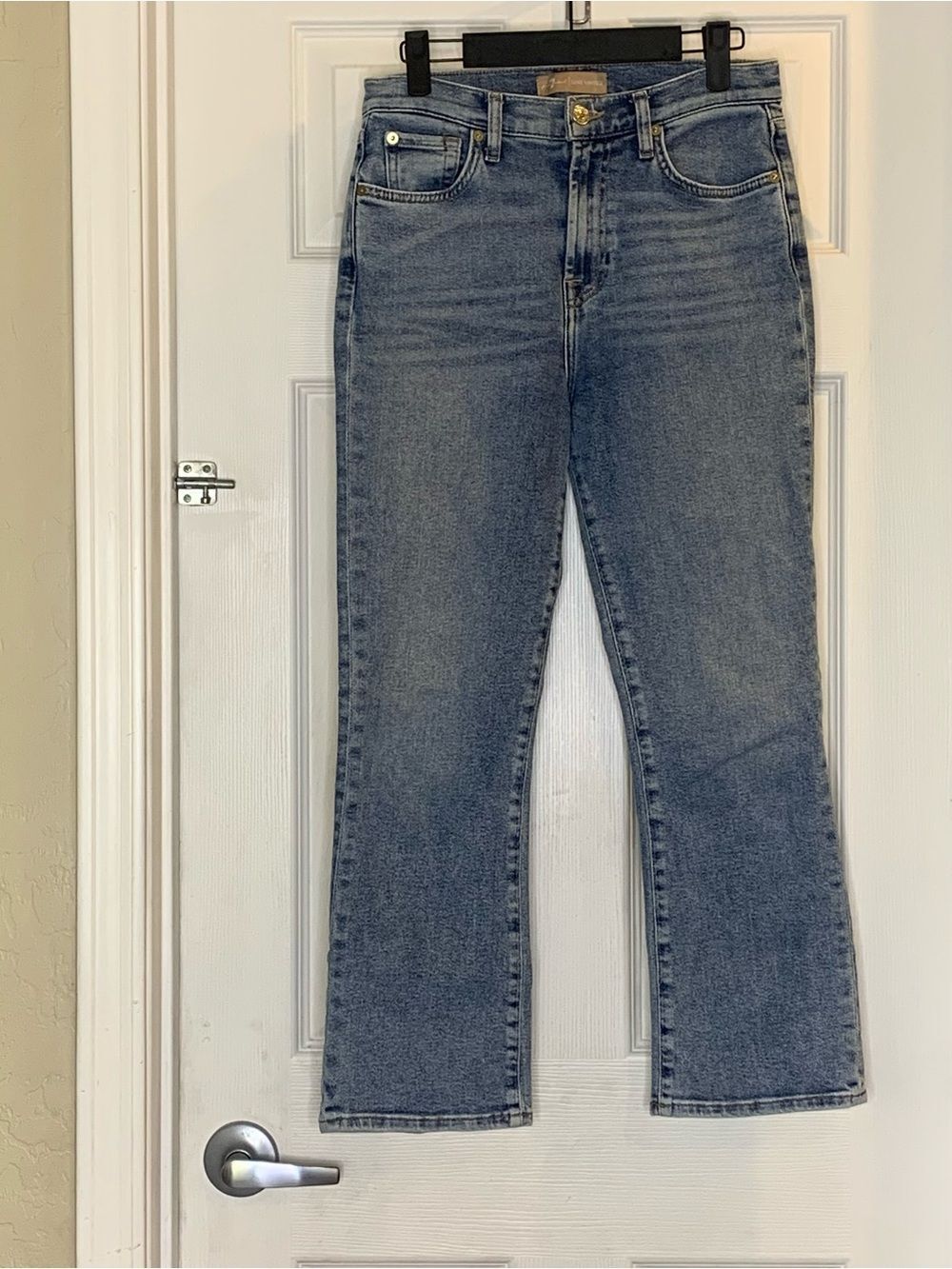 7 for all Mankind Luxe Vintage High Waist Slim Kick Jeans Size 28
